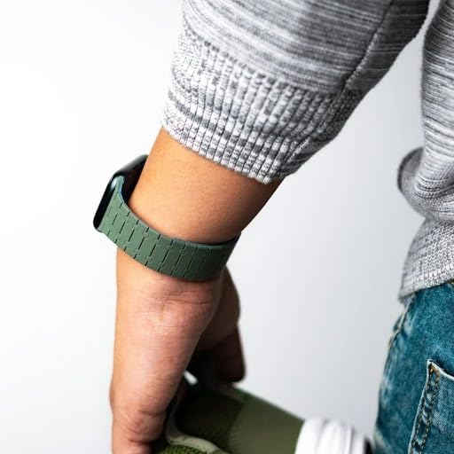 Image of DailyObjects Mag Grip Loop Watch Strap Compatible with Apple Watch Series 9 /8 /7 41mm, SE2 /SE /6 /5 /4 40mm, Series 3 38mm | Series10 42mm -Watch Not Included