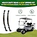Cartalia Upgraded Heavy Duty Rear 4-Leaf Springs Kit for EZGO TXT/Medalist Electric 1994-2013 and Gas 1996-2008 Golf Cart Suspension with Bushings Sleeves & U-Bolts Replace OEM 74207-G01 Load Capacity