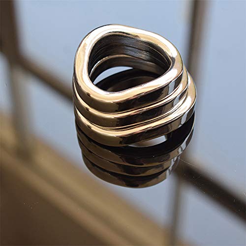 ペニスリング スチール ペニすリング cock ring 304金属 男性用 ボンテージ 拘束リング ベアリングト ボール ストレッチャー ステンレス鋼 トレーニング 男性の貞操デバイス M(45mm) - 画像4