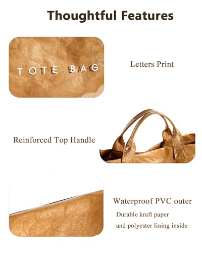 Bolso Tote de PVC impermeable para mujer miniatura 5