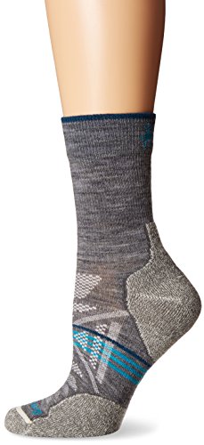 Smartwool Women’s PhD Outdoor Sock- Light Mid Crew Cushioned Merino Wool Performance Sock