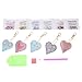 Miskall Porte-clés, Porte-clés en Forme de Coeur Bricolage décoration résine perceuse Peinture Porte-clés Cadeau décor à la Maison