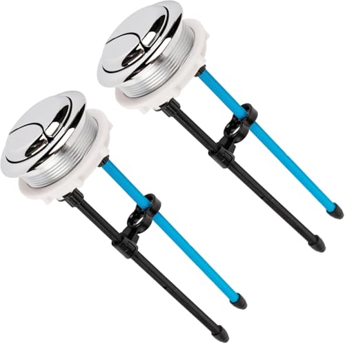 BlueStars 48mm/1.89in Toilet Push Button Thread Diameter, Dual Push Flushing