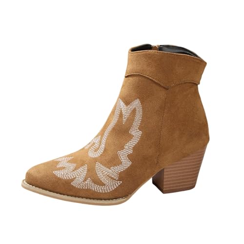 Bottes d'hiver style ethnique marron idéales pour les sorties en ville