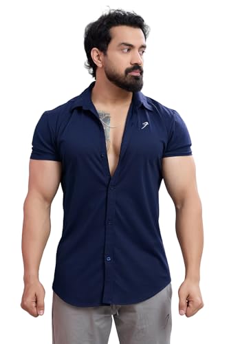 Image of FUAARK Mens Slim Fit Breathable, Lightweight & Stretchable Shirt for Casual wear