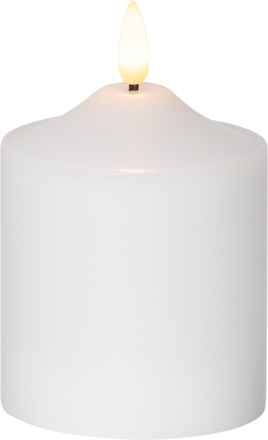 Eglo White Led Candle, Flickering Candlelight With Timer Function