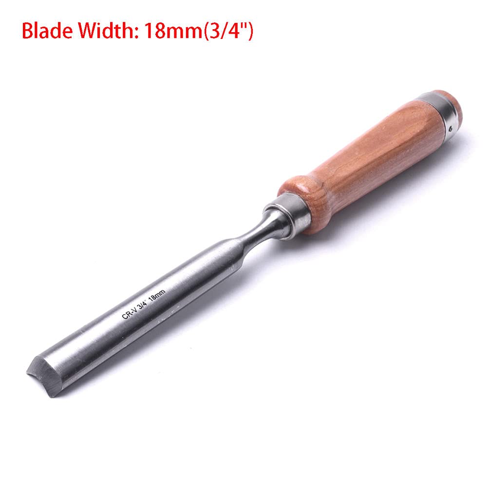 Narzędzia Rzeźbiarskie Dłuta Do Drewna Narzędzia Rzeźbiarskie Dłuto Carpenter Chrome Vanad Stal Halfound Dorningworking Ustaw Drewno Carving Dłuk Guge Tool Dłuta-18Mm.