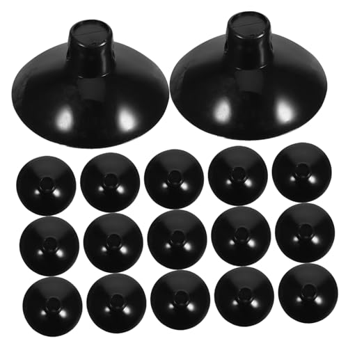 Healifty 20pcs Abrazaderas para cables con ventosa organizadoras para debajo del escritorio y pared para gestión de cables de alimentación miniatura 1