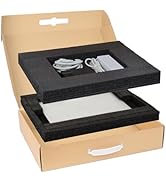 Laptop Shipping Box with Protection Foam, Secure Laptop Box for Shipping, Cardboard Mailer Carton...