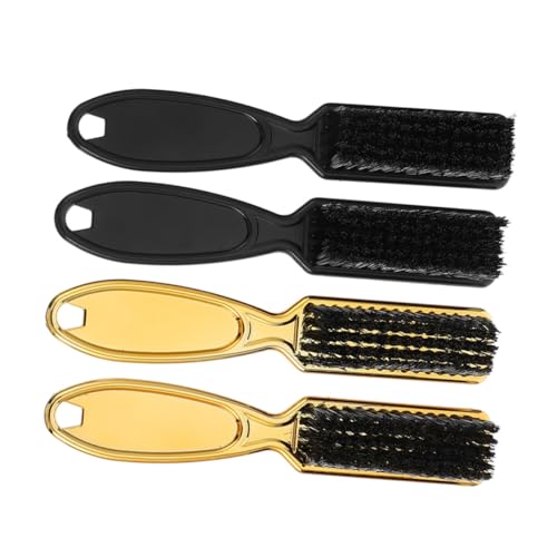 BELLIFFY 4個 クリーニングブラシ ヘアブラシ ヘアブラシクリーナーツール 顔のアクセサリー ネックダスター 男性のヘアブラシ 携帯用ヘアブラシ 柔らかい毛のクリーニングブラシ ナイロン
