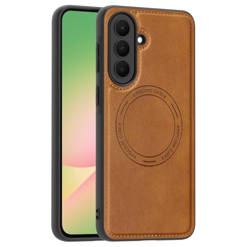 Samsung Galaxy A57 �ƌ݊����̂��郌�U�[���C�P�[�X�AGalaxy A57 6.7 �C���`�p�X�����ϏՌ��ی쏝���ɂ����J�o�[�A���C�����X�[�d���T�|�[�g(Brown)