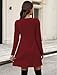 Sweater Dress for Women School Outfits for Teachers Wedding Guest Dress Early Fall Fashion V Neck Baby Doll Homcoming Dresses Women Christams Red S