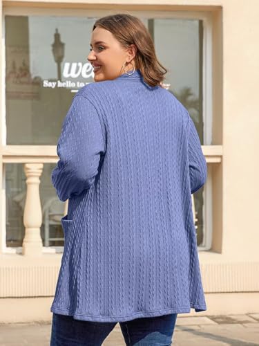 Image of BELAROI Plus Size Cardigan Sweaters for Women 2026 Pockets