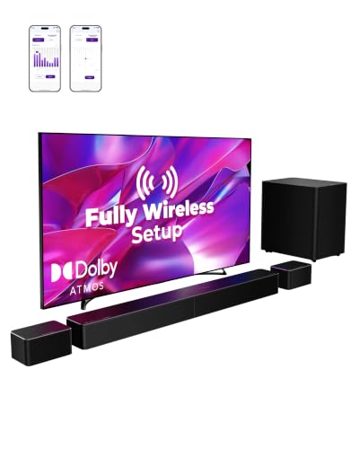 Image of ULTIMEA 7.1ch Fully Wireless Surround Sound System for TV with Dolby Atmos