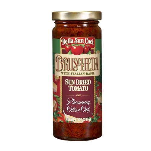 Bella Sun Luci Bruschetta with Italian Basil & Sun-Dried Tomatoes,