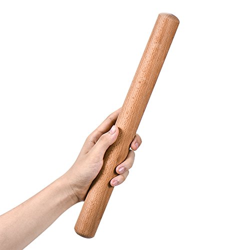 Vanzavanzu Rolling Pin 11-3/4 Inch By 1-3/8 Inch Eco-Friendly Natural Beech Wood Dough Roller Mini Wooden Rolling Pins For Baking Pasta Fondant Cookies Pizza Ravioli Dumpling Pie Pastry #TOP1