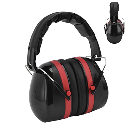 Auriculares de proteção auditiva para tiro abafadores de ouvido de segurança dobráveis ​​preto verme