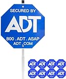 Security Signs & 8 Pcs ADT Window Stickers 28