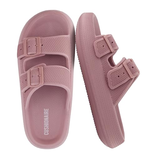 CUSHIONAIRE Fame Pillow Recovery Sandals for Women, Adjustable Double...