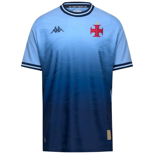 Kappa Camiseta de Fútbol GARA Kombat Pro Vasco da Gama 3ª Portero Hombre - Edición 80 Aniversario, Mangas Raglán