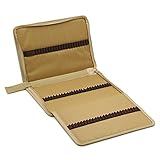 zhengdu portable toile zippée Couleurs Crayon case-super Grande Capacité 72 fente pour crayon sac pochette pour crayons aquarelle kaki
