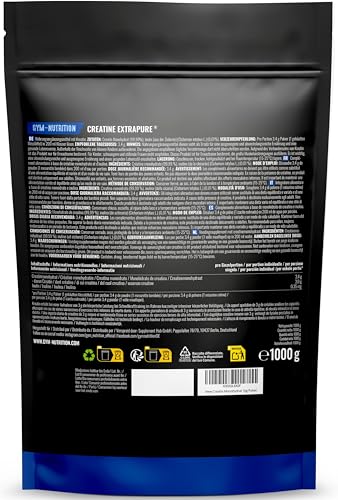 Creatin Monohydrat Pulver – 1 kg (1000g) Kreatin – hochdosiert – Ansicht 3