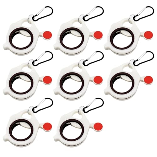 Fozriybefy 8 organizadores de bridas para cables, brilla en la oscuridad, solución eficiente, paquete de 8