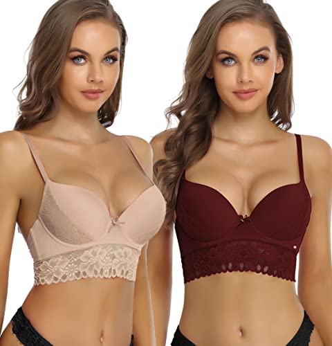 Soutien-Gorge avec Armature Push Up Anti-Affaissement Maintien Confort