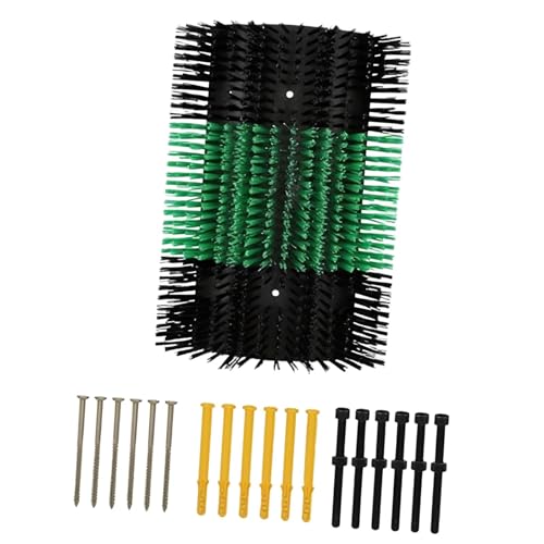 IEUDNS Escova para coçar gado, fácil de instalar, fácil de limpar, coçar as costas dos animais para