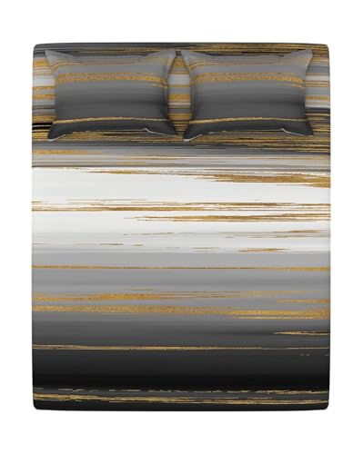 Image of Portico New York Super King Size Flat Bedsheet with 2 Pillow Covers Facets (Multicolor 1)
