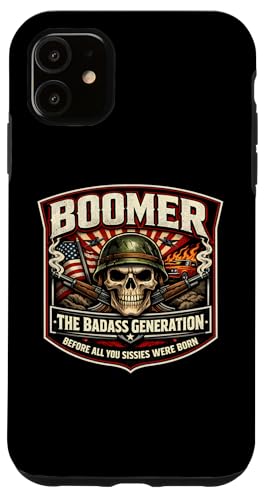 USA �u�[�}�[���� Badass Before You Sissies Were Before You Sissies Were Born �X�}�z�P�[�X iPhone 11 �p