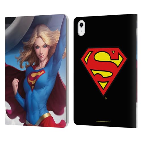 Carcasa de Cuero Tipo Libro para iPad Air 2020 con diseño de Supergirl Arte Cómico