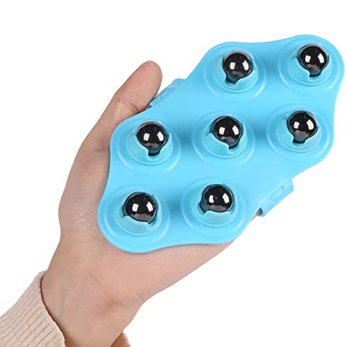 Rodillo de masaje de tejido profundo masajeador de mano en forma de palma, guantes de masaje para cuello, pecho, pie, isquiotibiales, muslos Cover