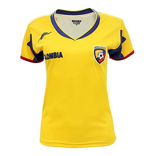 Arza Sports Colombia Women Fan Jersey (Medium) Yellow