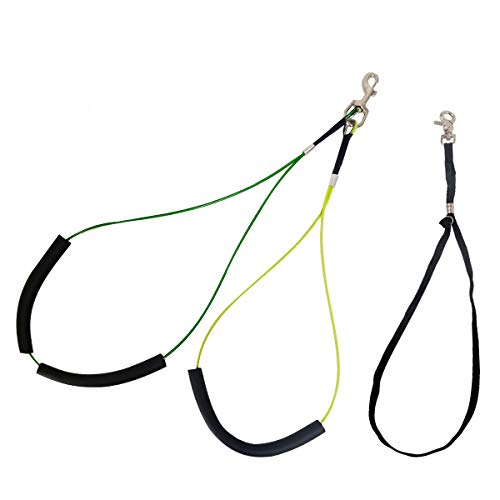 Breeze Touch No Sit Haunch Holder Grooming Restraint for Small & Medium Dogs, Nylon Adjustable Loop Noose Wash Choker for Pet Bathing and Grooming, 2 Pcs