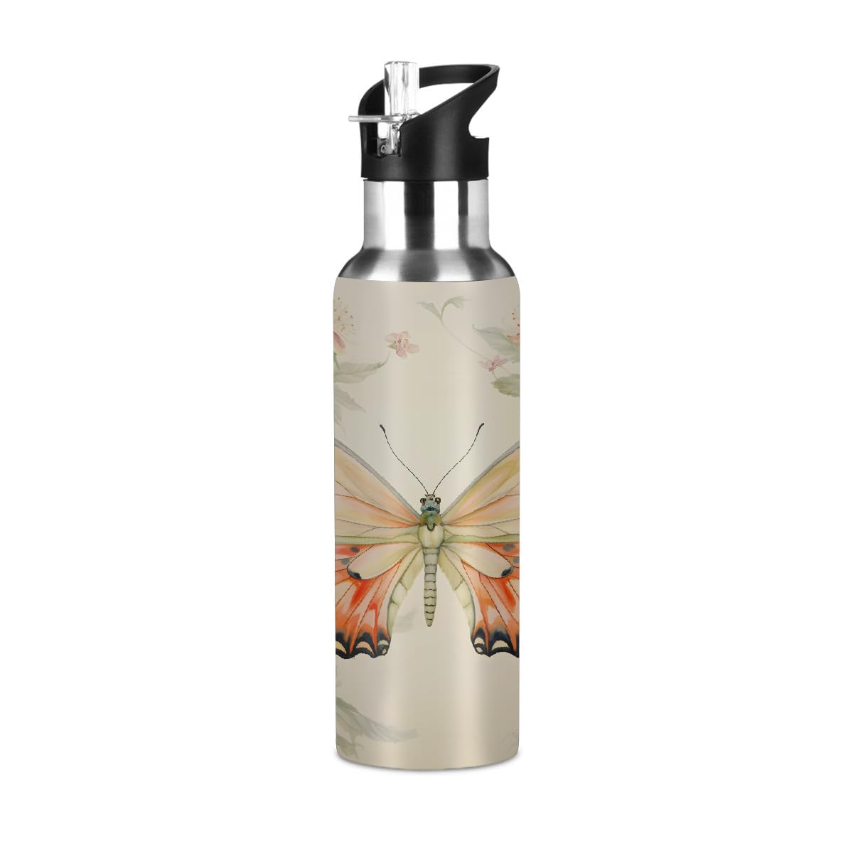 Bouteille isotherme sport 600ml en acier inoxydable pour le plein air