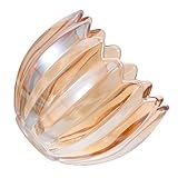 Teinte rétro : cet abat-jour en verre vintage crée une ambiance à la fois dynamique et nostalgique, idéal comme abat-jour de remplacement ou suspension pour une décoration intérieure d'inspiration rétro. petit abat-jour en verre, abat-jour décoratif en verre