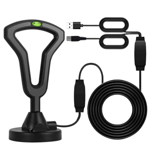 WANGCL Antena de TV digital para interiores y exteriores, antena de TV 4K 1080p HD amplificador de recepción amplificador de señal