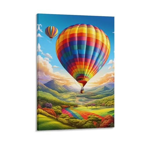 Montgolfière murale tableau pour habiller un mur vide avec élégance