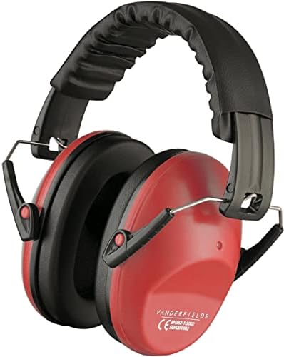 Vanderfields Ear Defenders Adults -26dB SNR - Midnight Black - Protection Passive Noise Cancelling Headphones - Safety Earmuffs Ear Protectors - Hearing Protection Shooting - Ear Defenders Autism, DIY