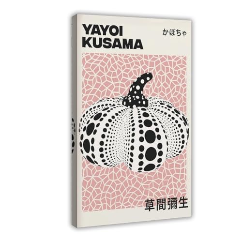 Citrouille blanche Yayoi Kusama toile minimaliste pour sublimer le design d'un bureau moderne