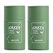2 Pcs Green Tea Mask Stick for Face, Blackhead Remover with Green Tea Extract, Green Mask Stick for Face Moisturizing, Dry Skin Face Moisturizer, Deep Pore Cleansing for All Skin Types (Green Tea Mask)