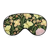 Mascarilla para dormir de poliéster transpirable con correa ajustable: cobertura ocular ultra suave y ligera para hombres y mujeres,