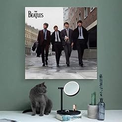 QWKM Poster Beatles on Air Live at The BBC Volume 2 Toile décorative pour salon, chambre à coucher 60 x 60 cm - Les Beatles, Paul McCartney, John Lennon, RIngo Starr, George Harrison QWKM Poster Beatles on Air Live at The BBC Volume 2 Toile décorative pour salon, chambre à coucher 60 x 60 cm – Image 4