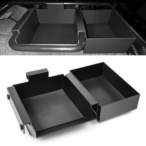 sukemichi Under Seat Storage for Jeep Gladiator Accessories, Front Underseat Storage Tray for