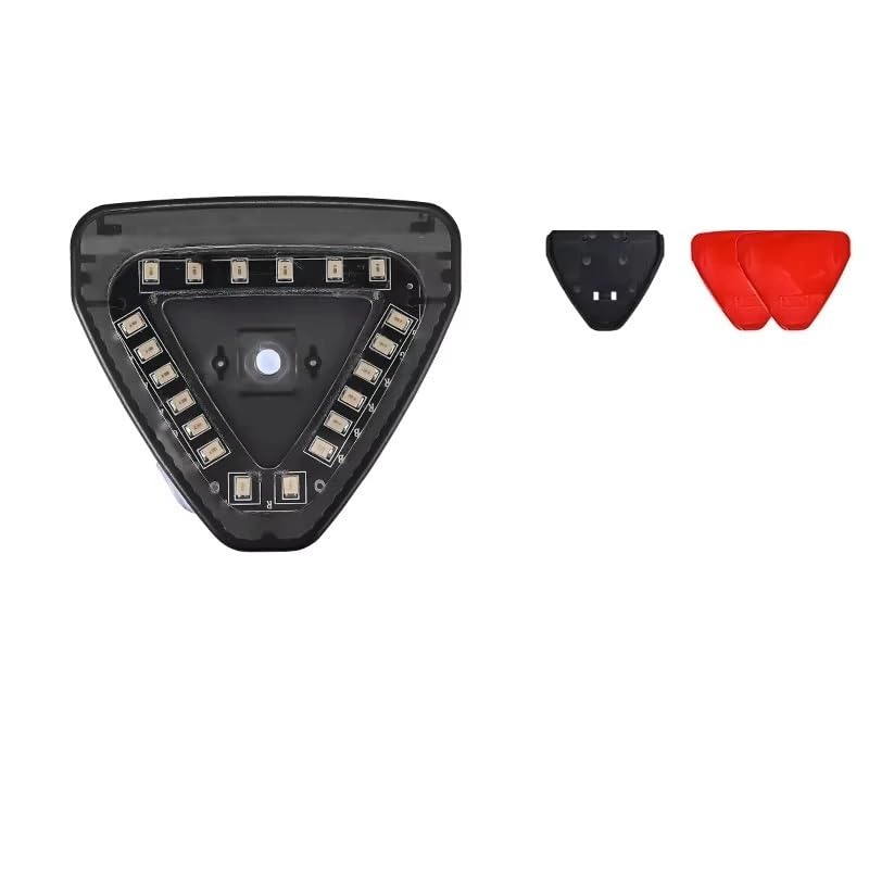 Feu stroboscopique solaire LED pour moto avec flash automatique anti-collision