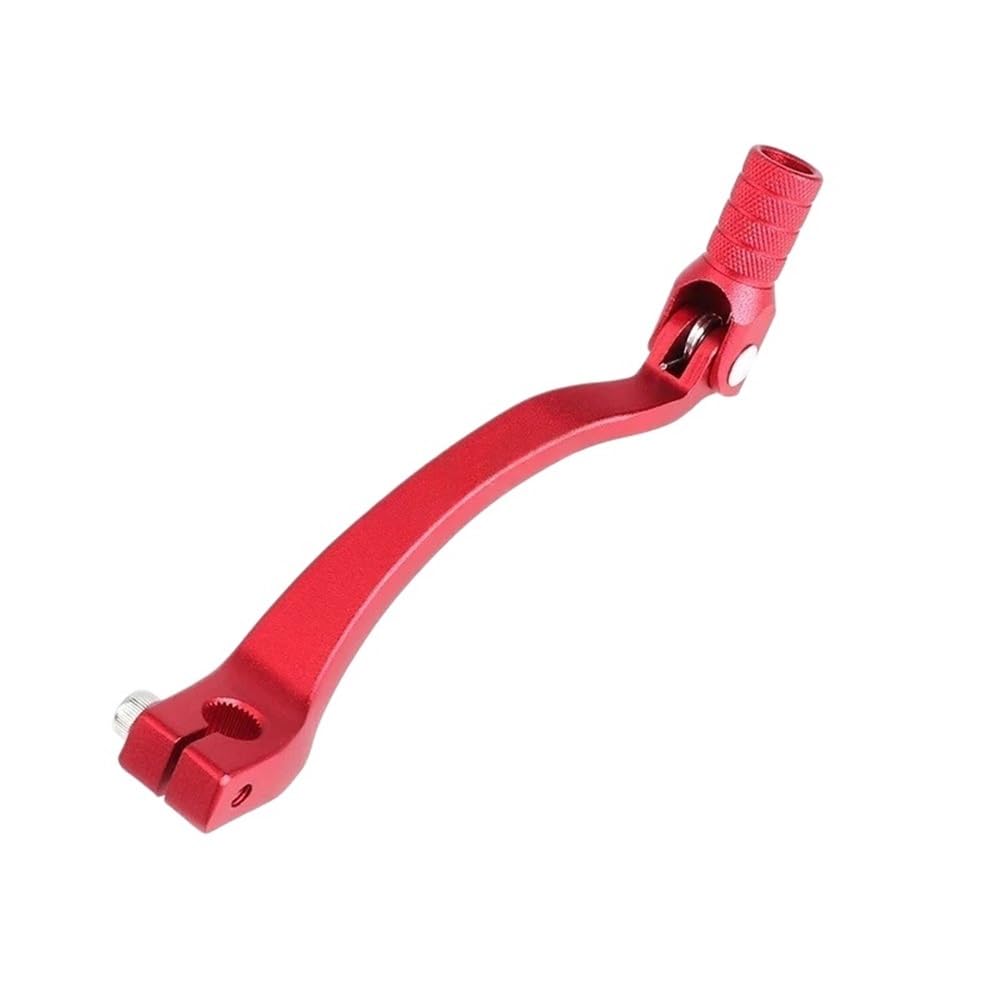 Xvedfh Red Gear Shifter Pedal Motorcycle Cnc Aluminium Folding Gear Shifter Shift Lever Dirt Pit Bike For 50Cc 70Cc 110Cc 125Cc For Crf Klx 50