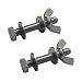 Produktbild 10 x Schrauben Bolzen M6 x 40mm, dichtungsring & Flügelmuttern, verzinkt