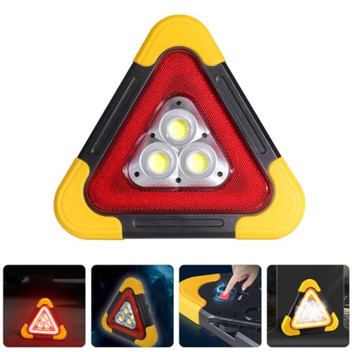 Luz de advertencia triangular para coche homologada DGT con trípode de carretera 5