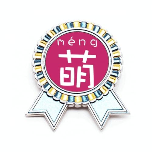 Broche personnage chinois en métal de taille M aux finitions soignées et durables